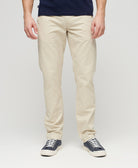 SUPERDRY Slim Tapered Stretch Chino-Pelican Beige Pelican Beige front view