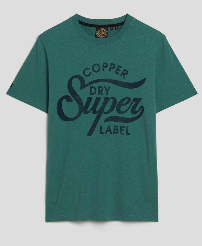 Copper Label Script Green Tee