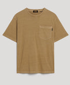 SUPERDRY Contrast Stitch Pocket Tshirt-Washed Cappuccino Washed Cappuccino front view