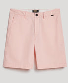 SUPERDRY Stretch Chino Short-Pink Sunset Pink Sunset flat front view