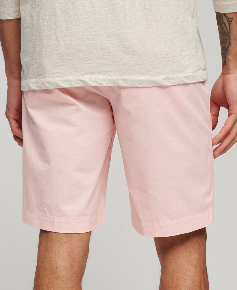SUPERDRY Stretch Chino Short-Pink Sunset Pink Sunset detail view