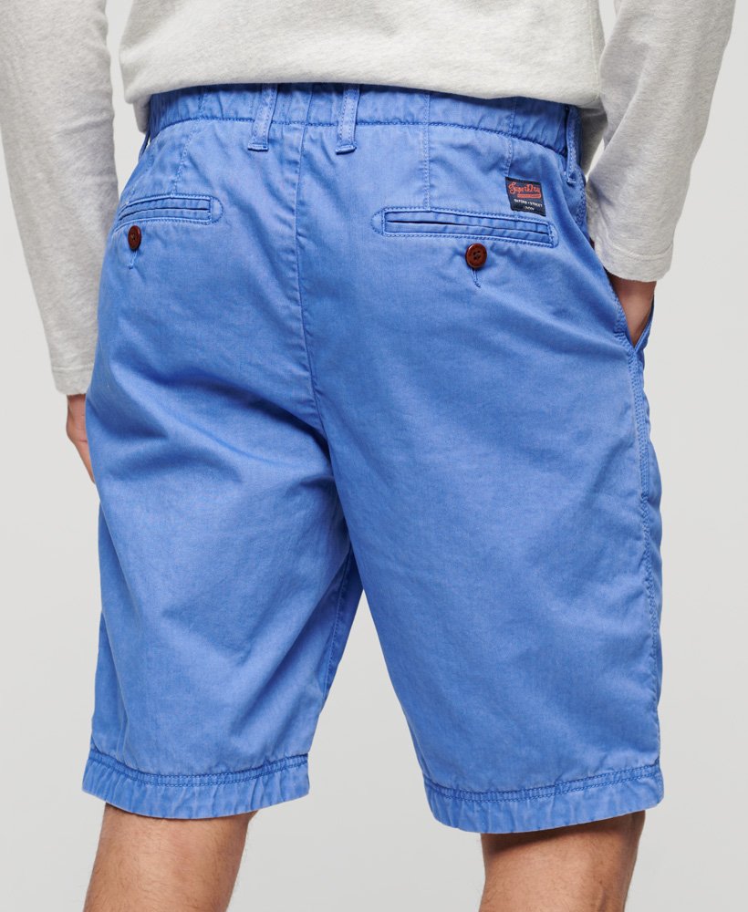 Men's Vintage International Short-Azure Blue-Model Back View