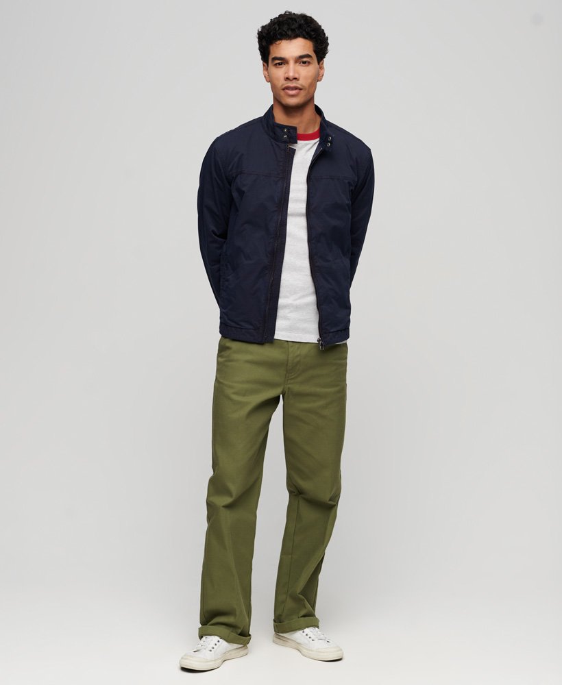 SUPERDRY Classic Harrington-Eclipse Navy Eclipse Navy model front view