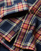 SUPERDRY Vintage Check Shirt-Navy Check Navy Check detail view