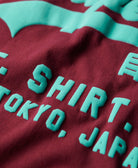 SUPERDRY Neon Vintage T-Shirt-Rich Berry Purple Rich Berry Purple model front view