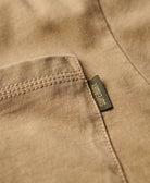 SUPERDRY Contrast Stitch Pocket Tshirt-Washed Cappuccino Washed Cappuccino model front view