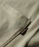 Contrast Stitch Pocket Tshirt-Washed Grey-Pocket logo view