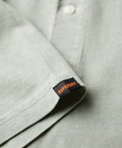 SUPERDRY Studios Jersey Polo-Desert Sage Green Desert Sage Green model front view