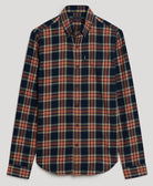 SUPERDRY Vintage Check Shirt-Navy Check Navy Check front view