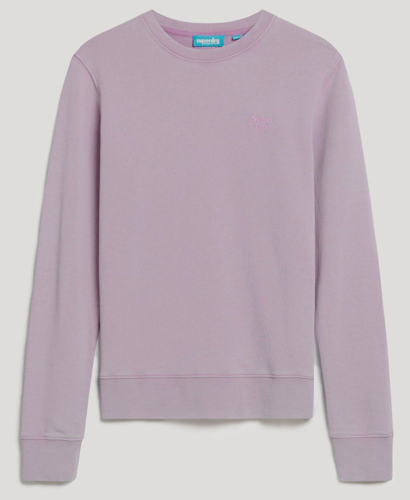 Men's Vintage Washed Sweatshirt-Lavender Purple-Front View