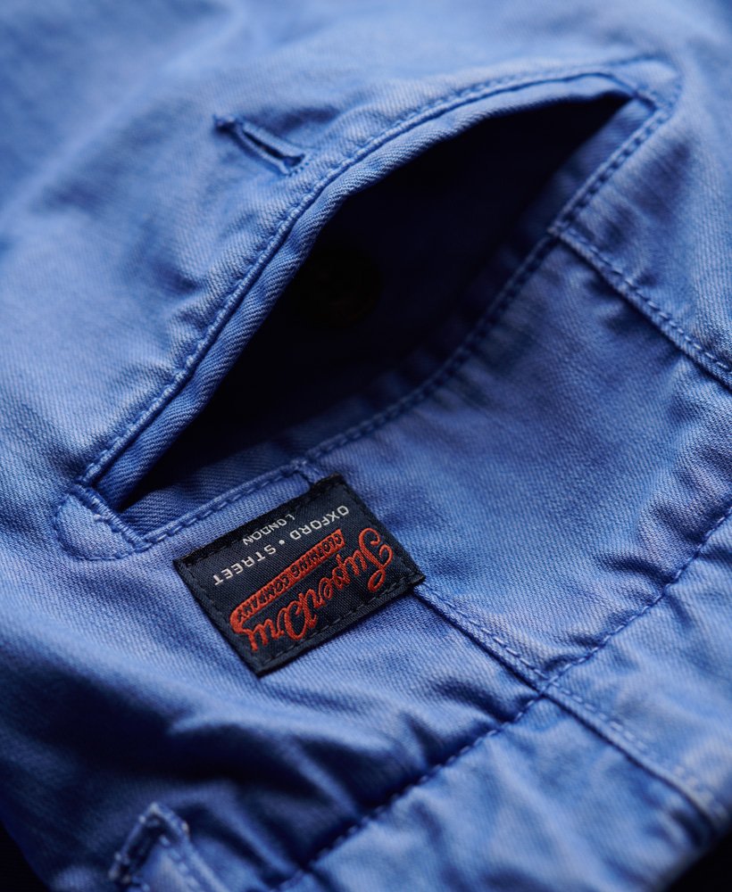 Men's Vintage International Short-Azure Blue-Back Pocket View
