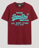 SUPERDRY Neon Vintage T-Shirt-Rich Berry Purple Rich Berry Purple front view