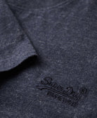 Men's Vintage Logo Emb Tee-Dark Indigo Blue Marl-Chest Logo View