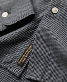 SUPERDRY Long Sleeve Cotton Smart Shirt-Navy Blue Mix Navy Blue Mix back view