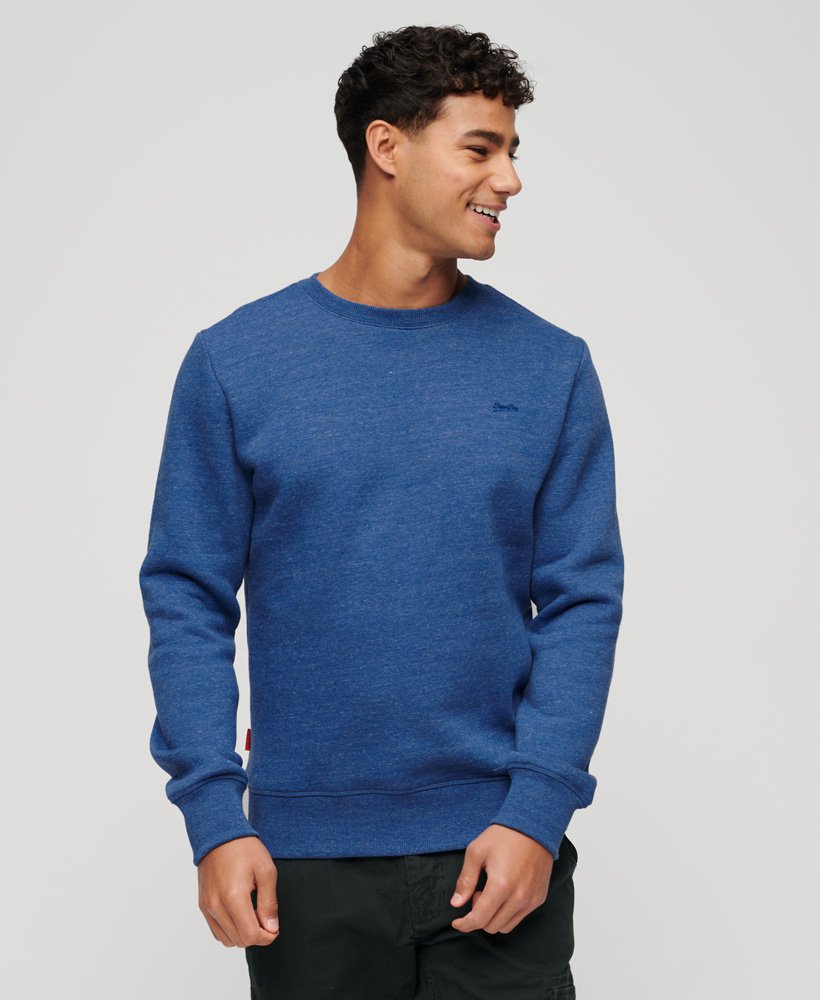 Essential Logo Crew Sweatshirt-Midwest Blue Marl