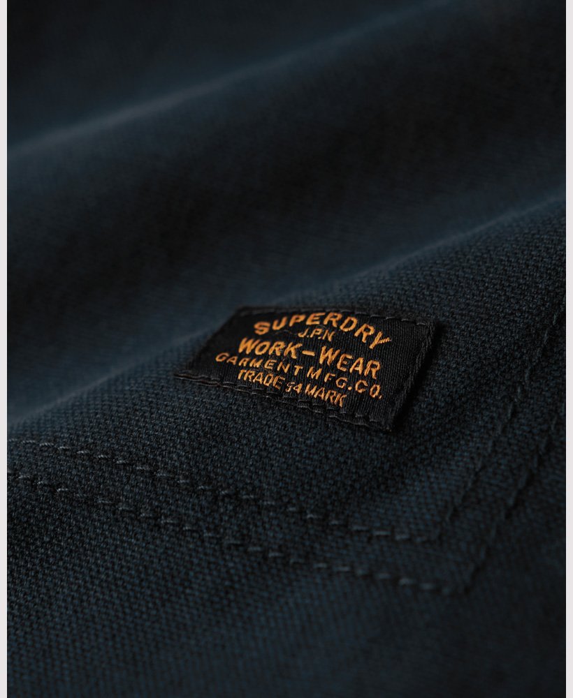 Men's Workwear Ranch Jacket-Darkest Navy-Tab Logo View