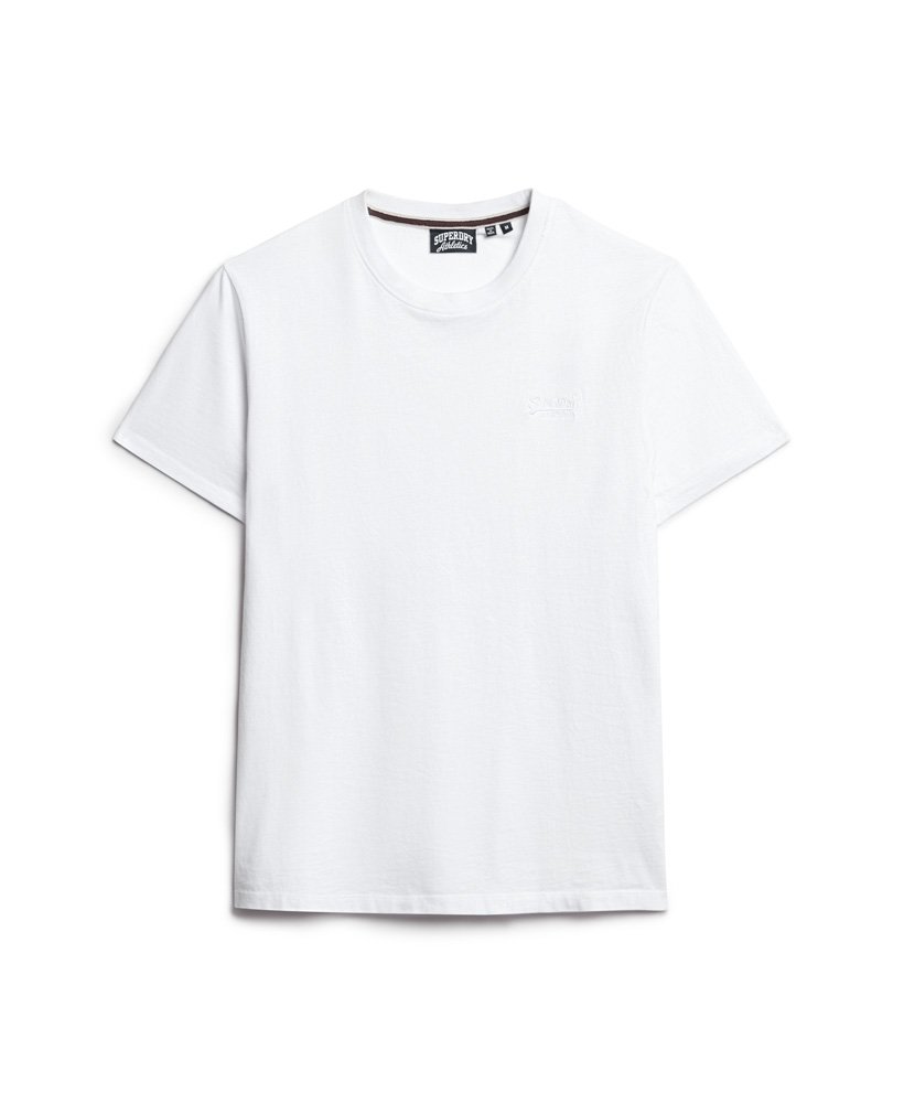 SUPERDRY Vintage Logo Emb Tee-Optic Optic flat front view