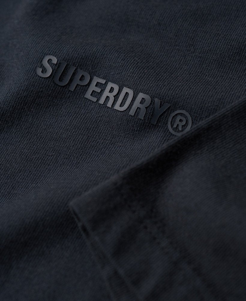 Men's Overdyed Logo Loose Tee-Eclipse Navy-Chest Logo View