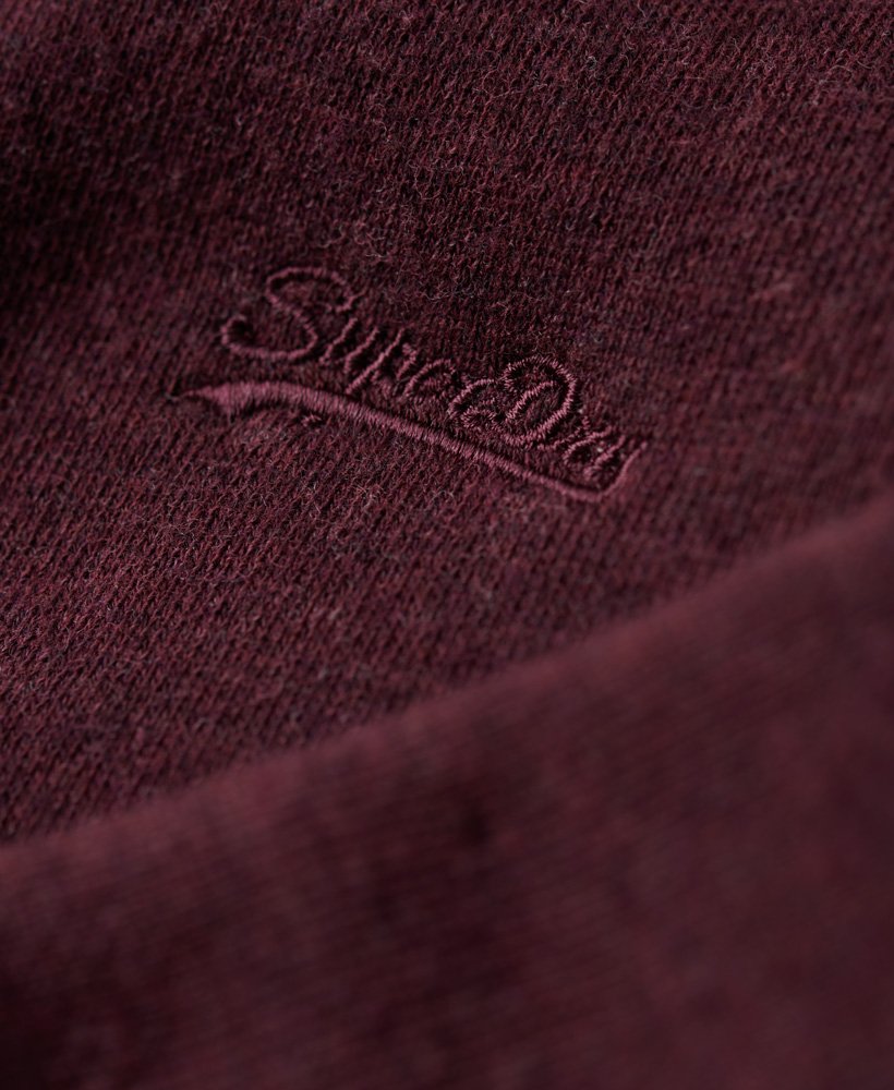 Superdry ESSENTIAL CREW - Sweatshirt - track burgundy marl/red 