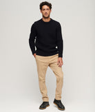 SUPERDRY Jacob Cable Jumper-Eclipse Navy Eclipse Navy back view