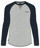 Essential Logo Baseball Top-Grey/Navy-Cad view