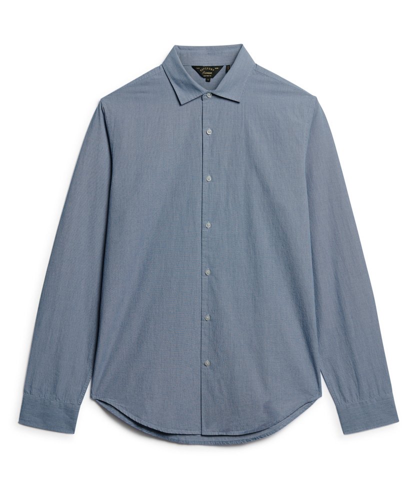 Casual Long Sleeve Shirt-Colony Blue