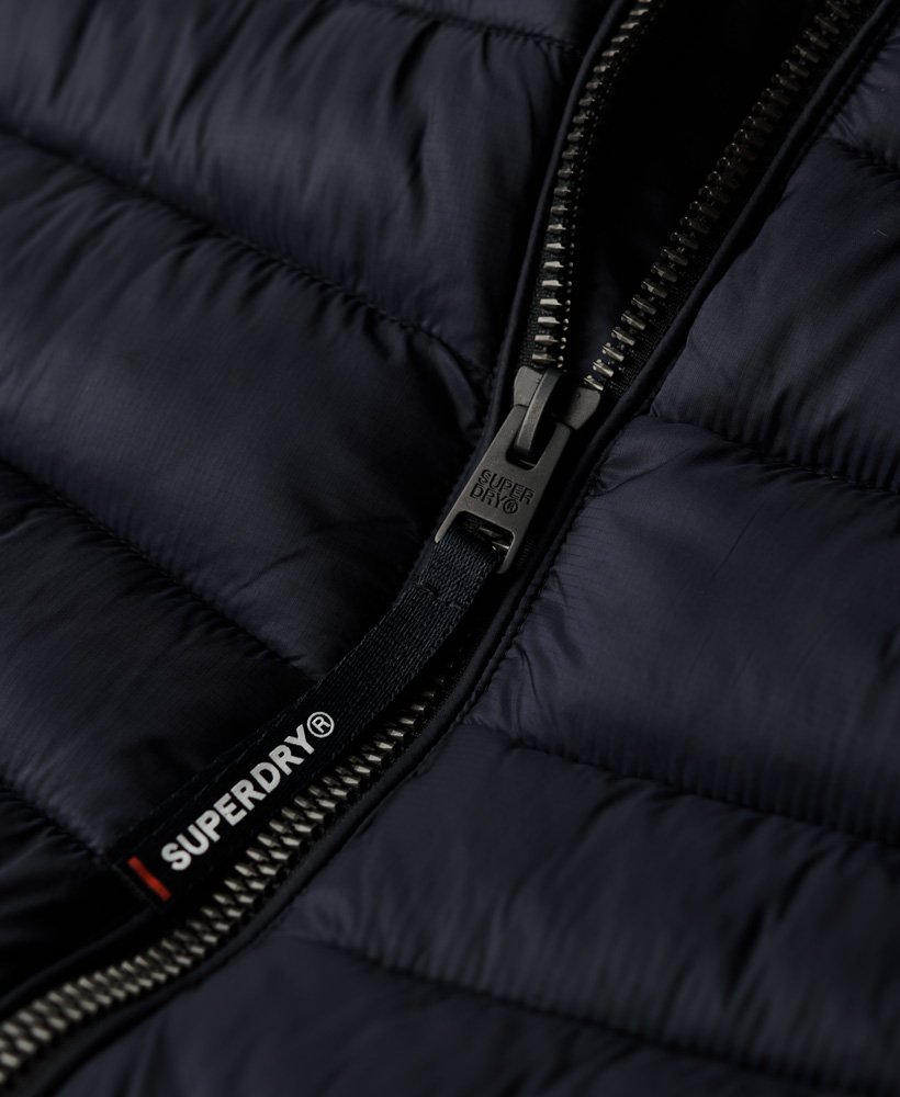 Fuji Sport Padded Gilet-Eclipse Navy-Zip view