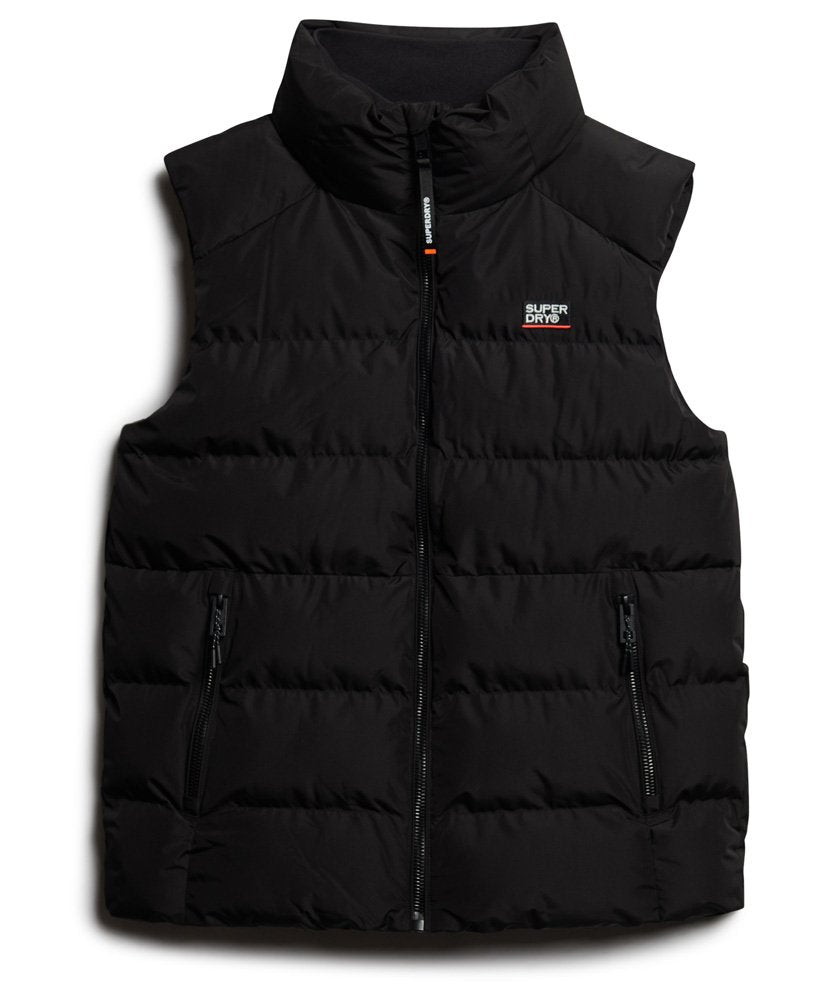 Sports Puffer Gilet-Black