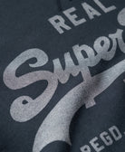 SUPERDRY Classic Vintage Logo Graphic Sweatshirt-Eclipse Navy Eclipse Navy model front view