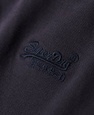 SUPERDRY Vintage Destroy Polo-Destroy Graphic Black Destroy Graphic Black model front view
