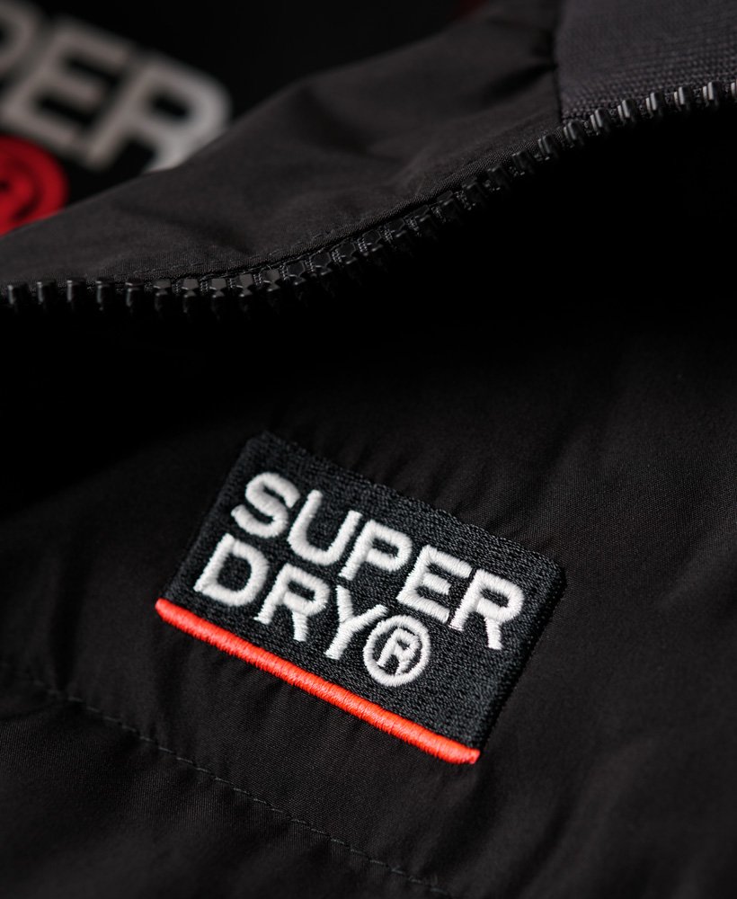 Sports Puffer Gilet-Black-Logo on chest 
