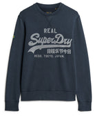 SUPERDRY Classic Vintage Logo Graphic Sweatshirt-Eclipse Navy Eclipse Navy front view