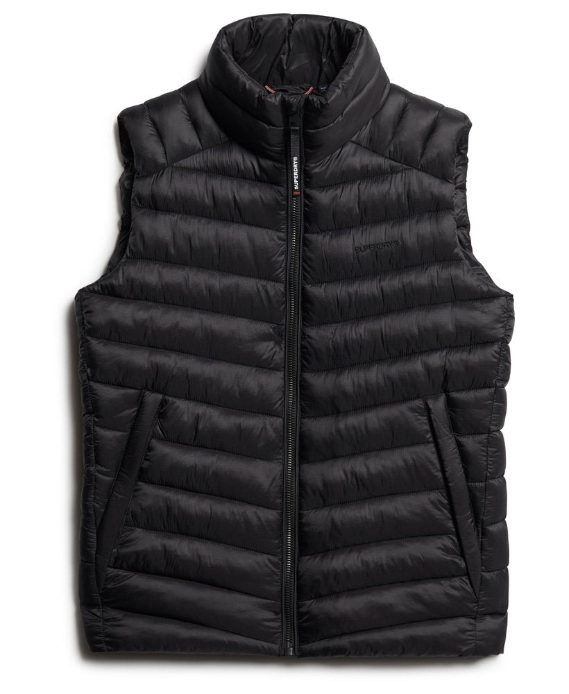 SUPERDRY Fuji Sport Padded Gilet-Black BLACK front view