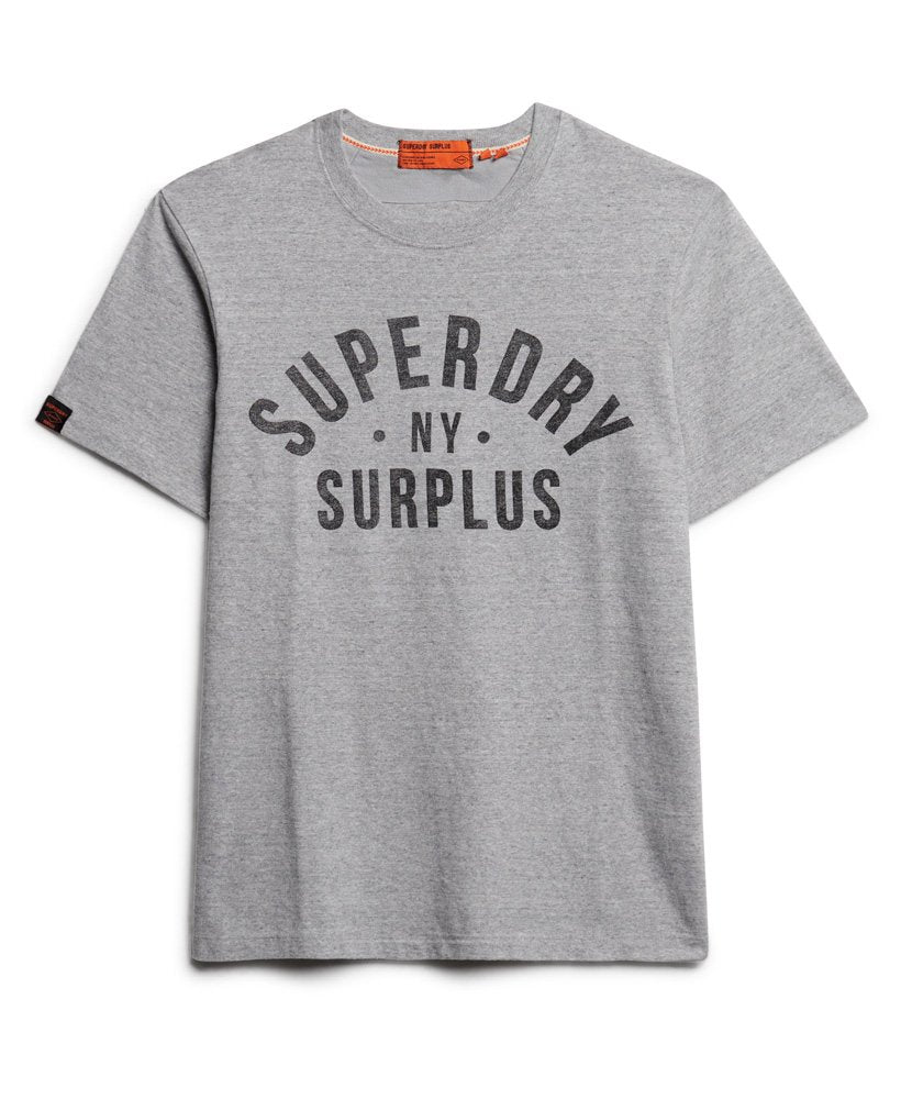 SUPERDRY Surplus Graphic Grey T-shirt Surplus Grey Grindle front view