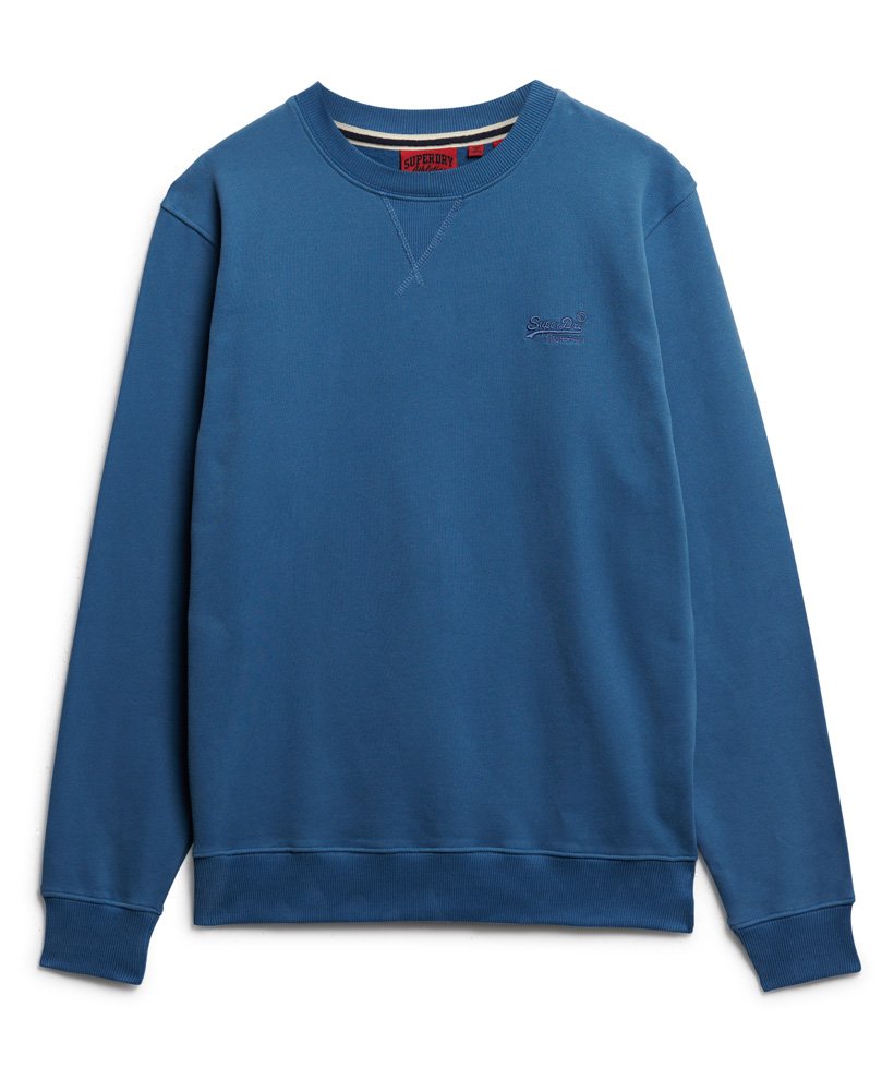 Essential Logo Crew Sweatshirt-Moonlight blue