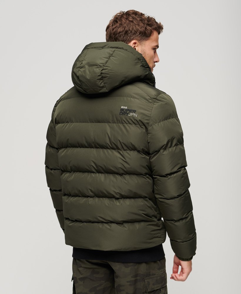 SUPERDRY Hooded Sports Puffer Jacket-Army Khaki Army Khaki detail view