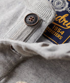 SUPERDRY Vintage Athletic Grandad Top-Cadet Grey Marl Cadet Grey Marl side view