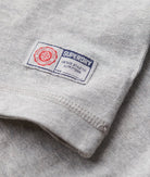 SUPERDRY Vintage Athletic Grandad Top-Cadet Grey Marl Cadet Grey Marl flat front view