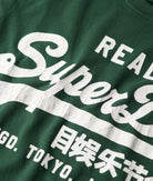 SUPERDRY Vintage Logo Graphic T-Shirt-Enamel Green Enamel Green side view