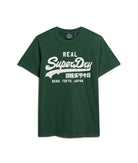 SUPERDRY Vintage Logo Graphic T-Shirt-Enamel Green Enamel Green back view