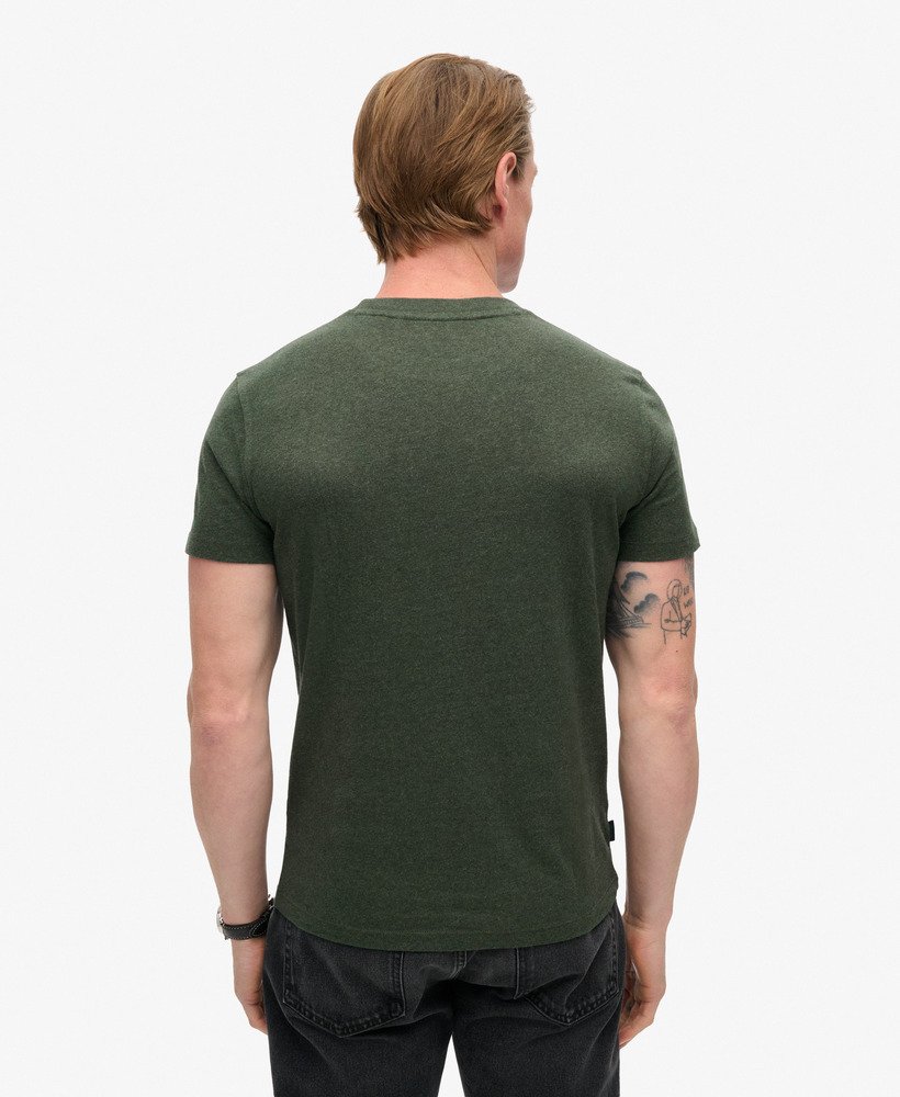 Essential Logo Embroidered Forest Tee-Back view