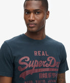 SUPERDRY Vintage Logo Graphic T-Shirt-Eclipse Navy Eclipse Navy detail view