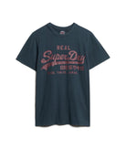 SUPERDRY Vintage Logo Graphic T-Shirt-Eclipse Navy Eclipse Navy flat front view