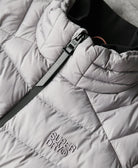 SUPERDRY Storm Knit Grey Marl Hybrid Bomber Jacket Grey Marl side view