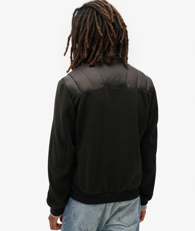 Storm Fleece Hybrid Black Bomber-Back view