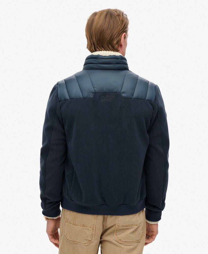 Storm Fleece Hybrid Bomber-Eclipse Navy-Back view