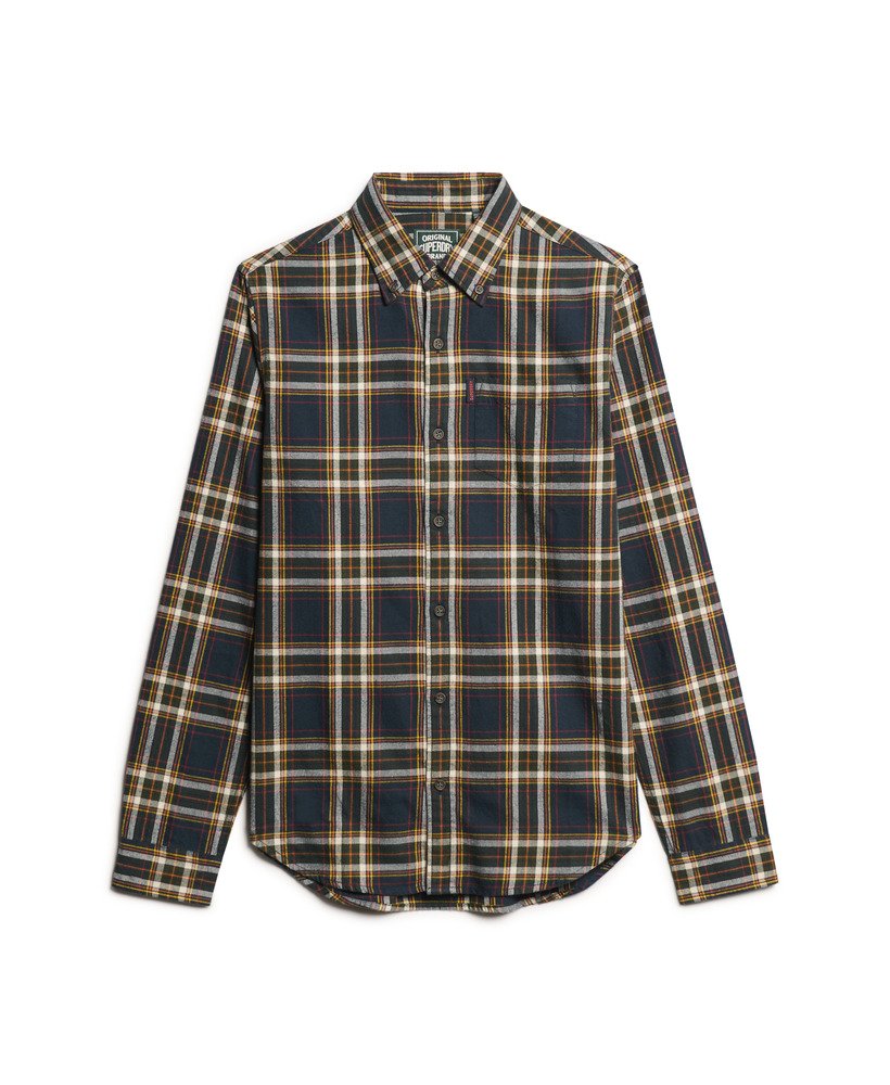 Vintage Check Shirt-Bryce Check Navy-Front view