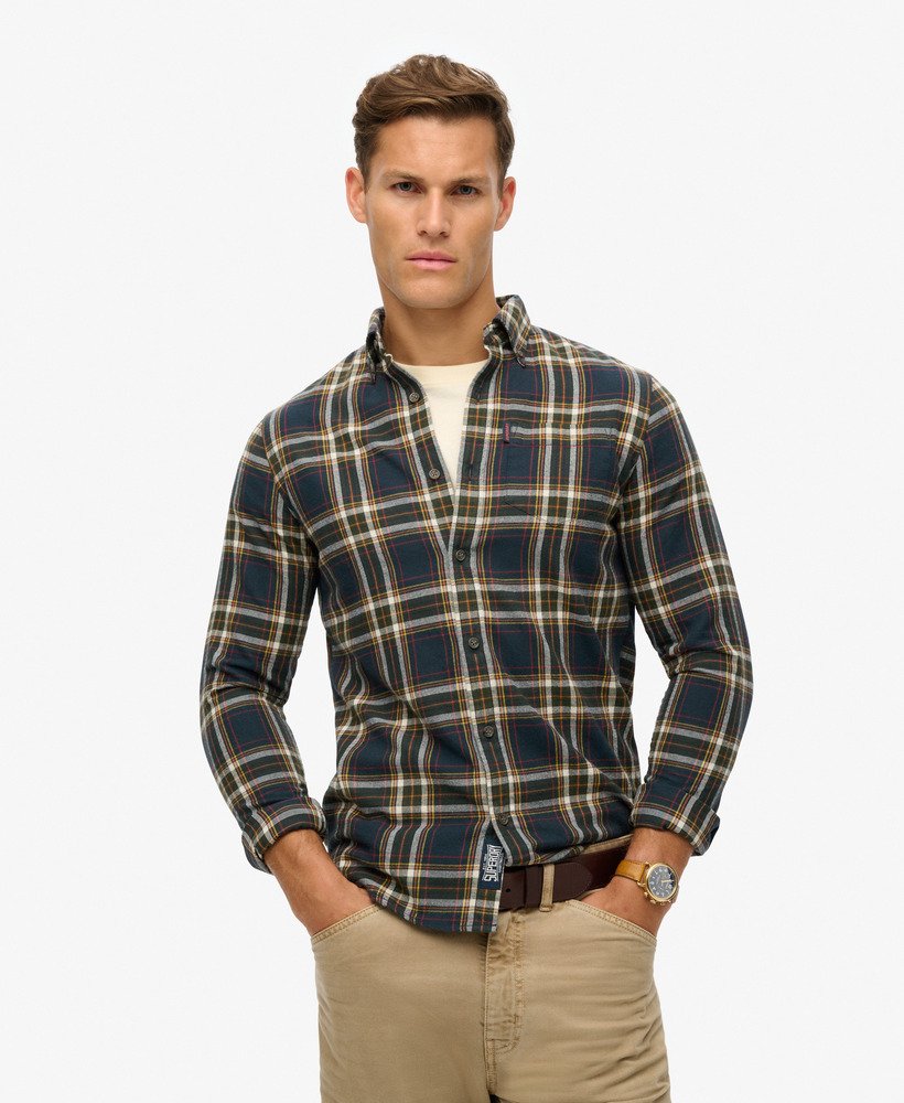 Vintage Check Shirt-Bryce Check Navy