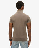 SUPERDRY Vint Destroy Polo-Destroy Morel Brown Destroy Morel Brown detail view