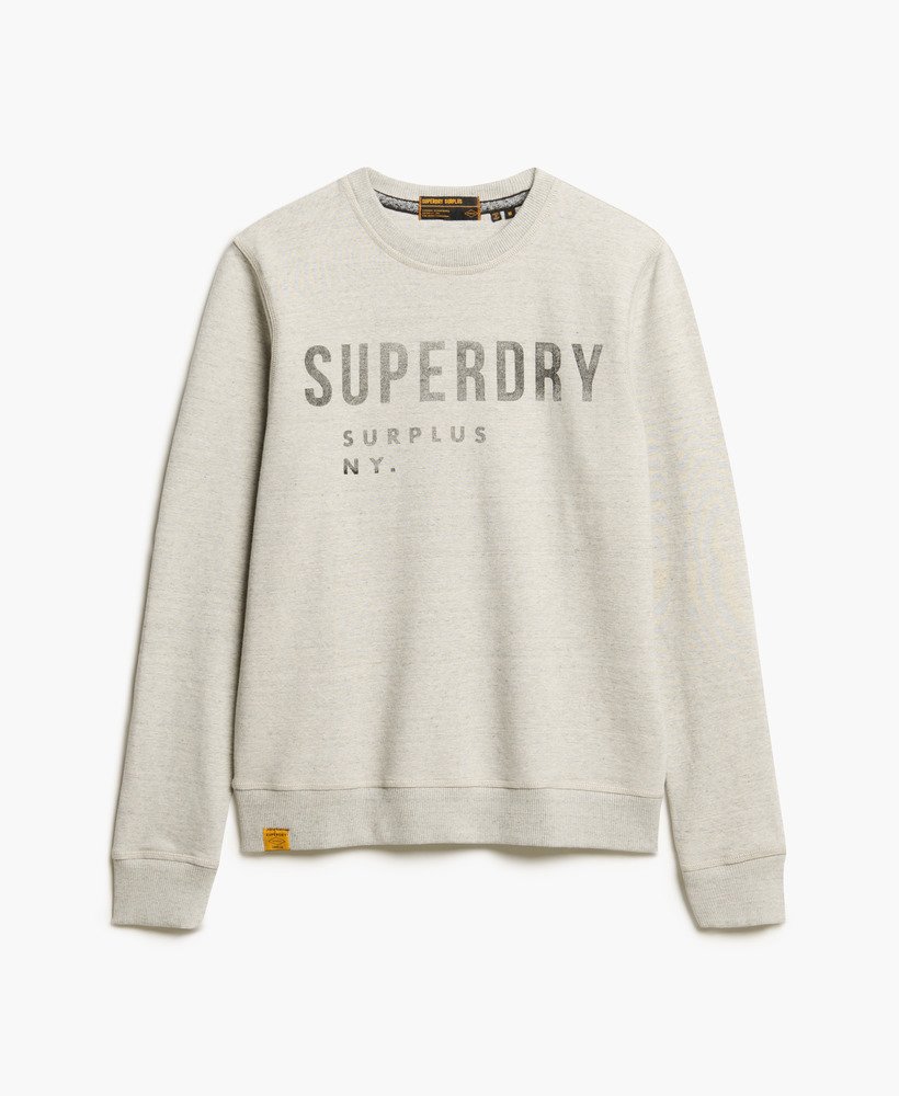 Surplus Graphic Grey Crew Jumper-Front view